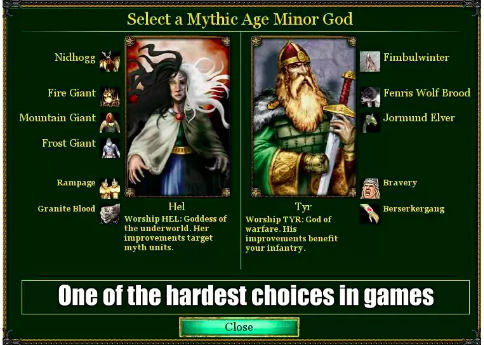 I used to go with Hel, though a pack of Fenris Wolfs and the Fimbulwinter power could destroy entire towns