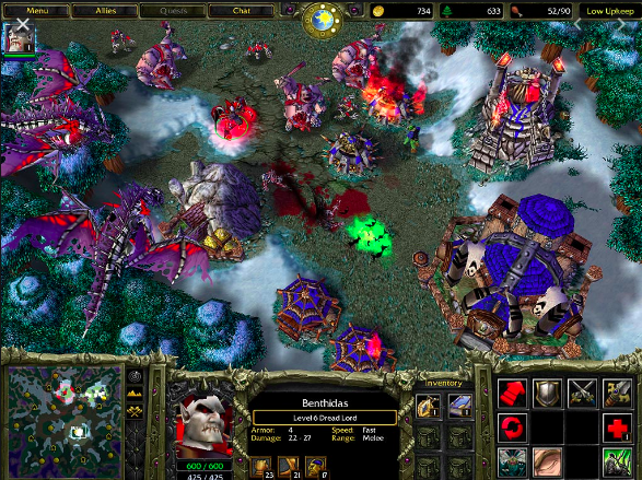A screenshot from an undead game