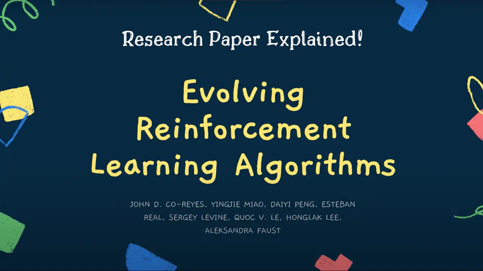 Evolving RL Algorithms